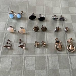 Vintage Screw Back Earring Bundle